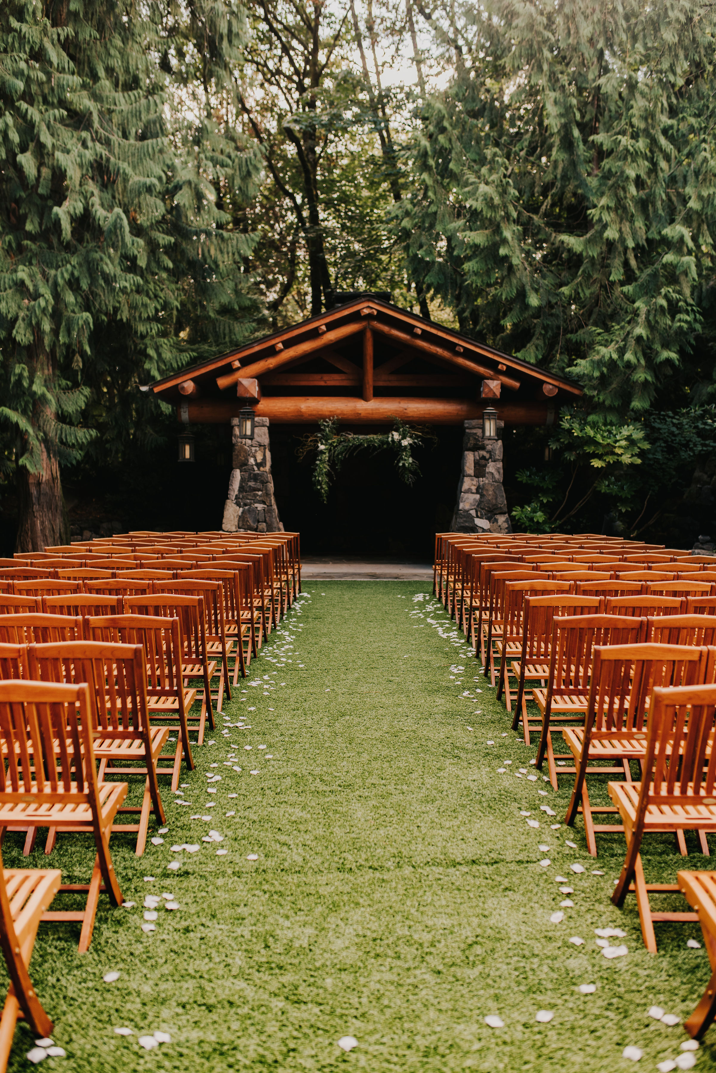 gazebo, outdoor wedding, wedding reception, rustic charm, elegant romantic, wooded, wooden forest wedding