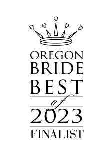 oregon bride best of 2023 finalist logo